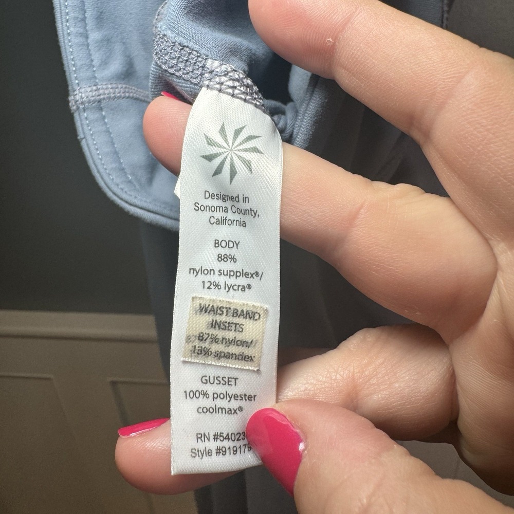 Athleta Yoga Pants Size M Straight Up Womens Blue Wide‎ Leg - Picture 9 of 10
